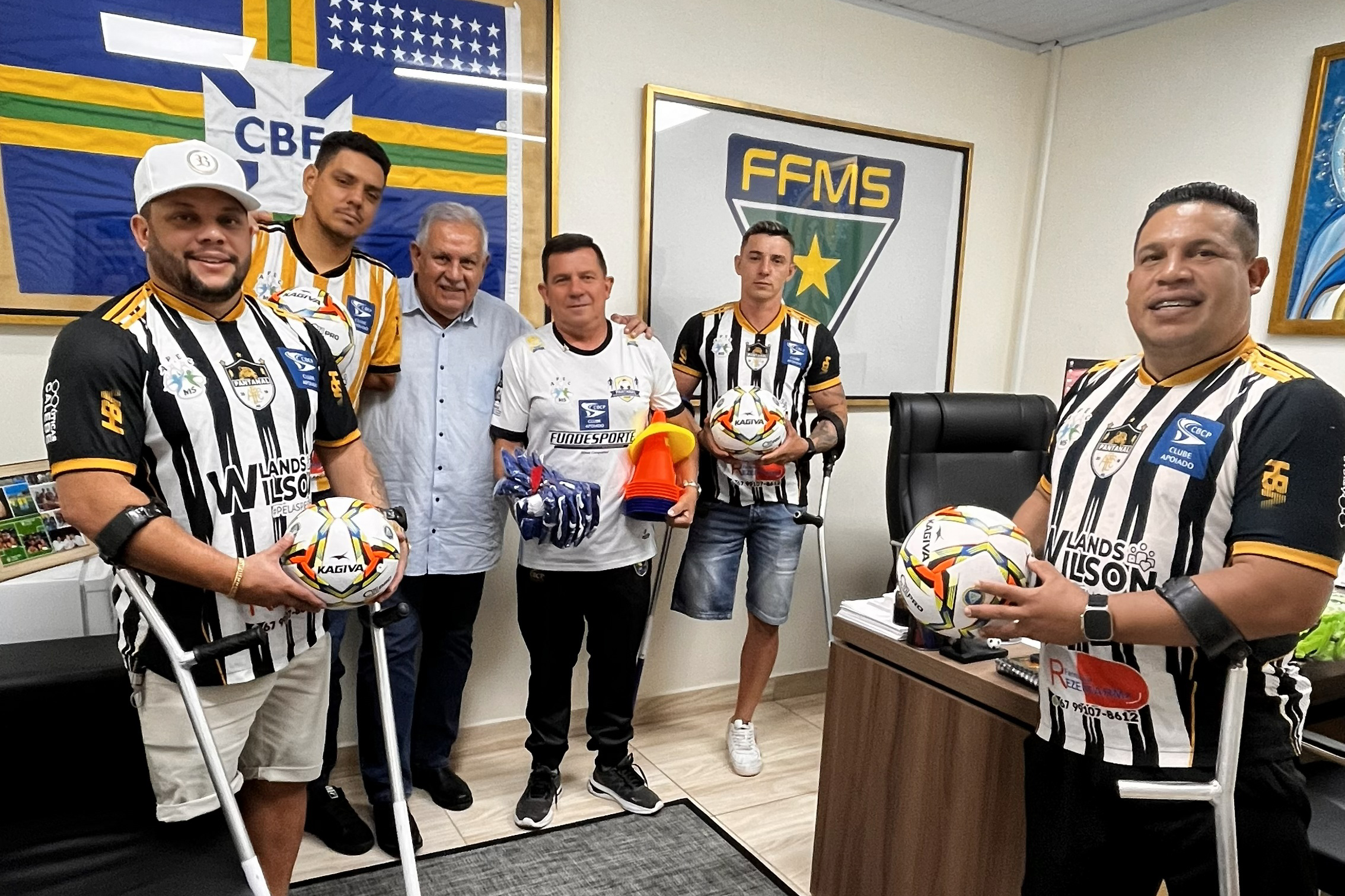 FFMS fecha parceria com Pantanal EC e reforça futebol para amputados em MS
