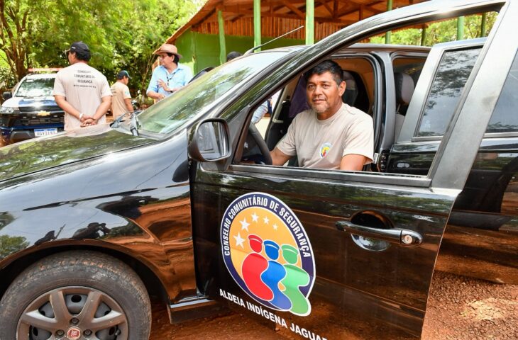 Aldeia Jaguapiru recebe viatura para reforçar atendimento do conselho de segurança