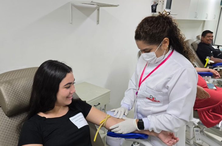 Júlia supera medo e se torna doadora de sangue em MS