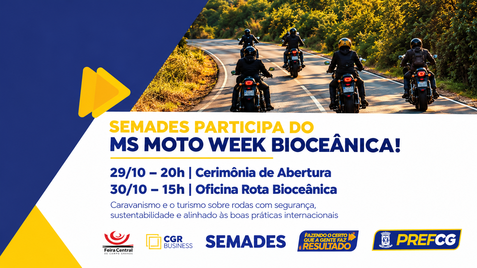 MS Moto Week Bioceânica terá oficina sobre turismo seguro e sustentável em Campo Grande