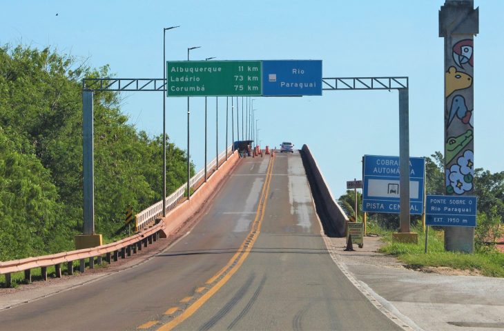Ponte sobre o Rio Paraguai em Corumbá terá tráfego em meia pista a partir de sexta-feira