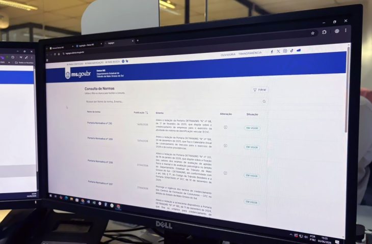 Detran-MS Lança Sistema de Portarias para Aumentar Transparência e Acesso à Legislação
