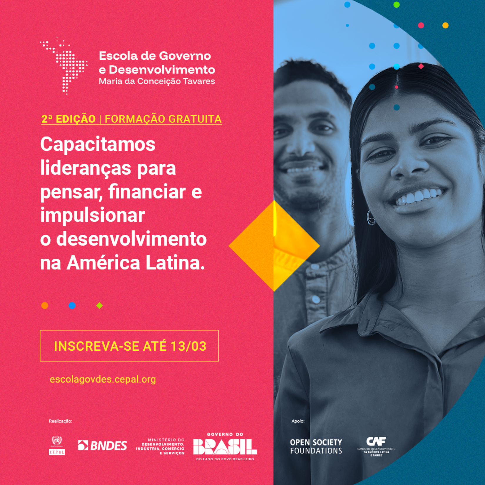 CEPAL amplia prazo para inscrições na Escola de Governo Maria Tavares