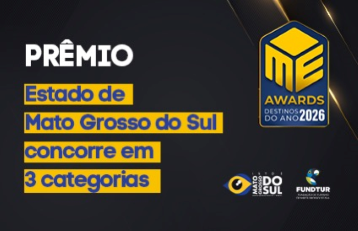 Mato Grosso do Sul é finalista em três categorias no M&E Awards 2026