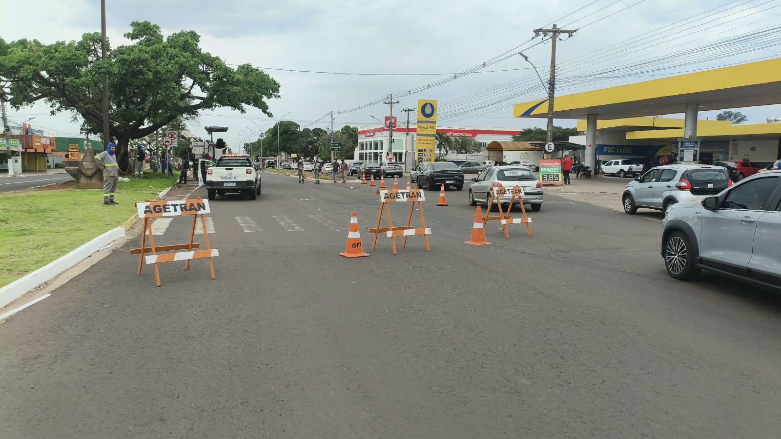 Obras na Avenida Gunter Hans Alteram Trânsito em Campo Grande