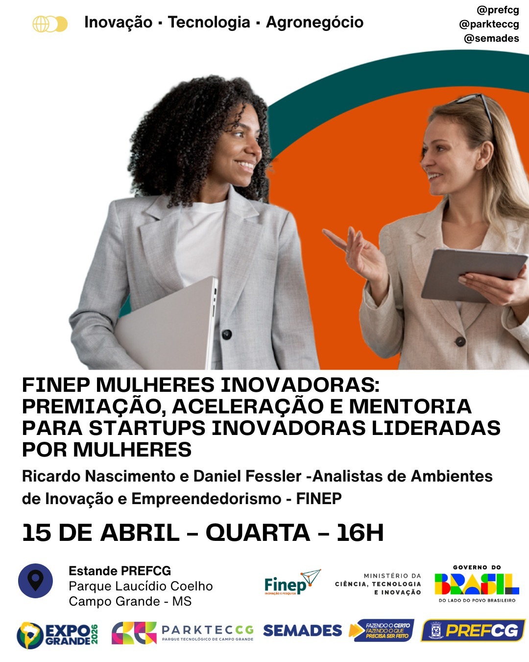 Painel em Campo Grande destaca startups lideradas por mulheres na Expogrande 2026