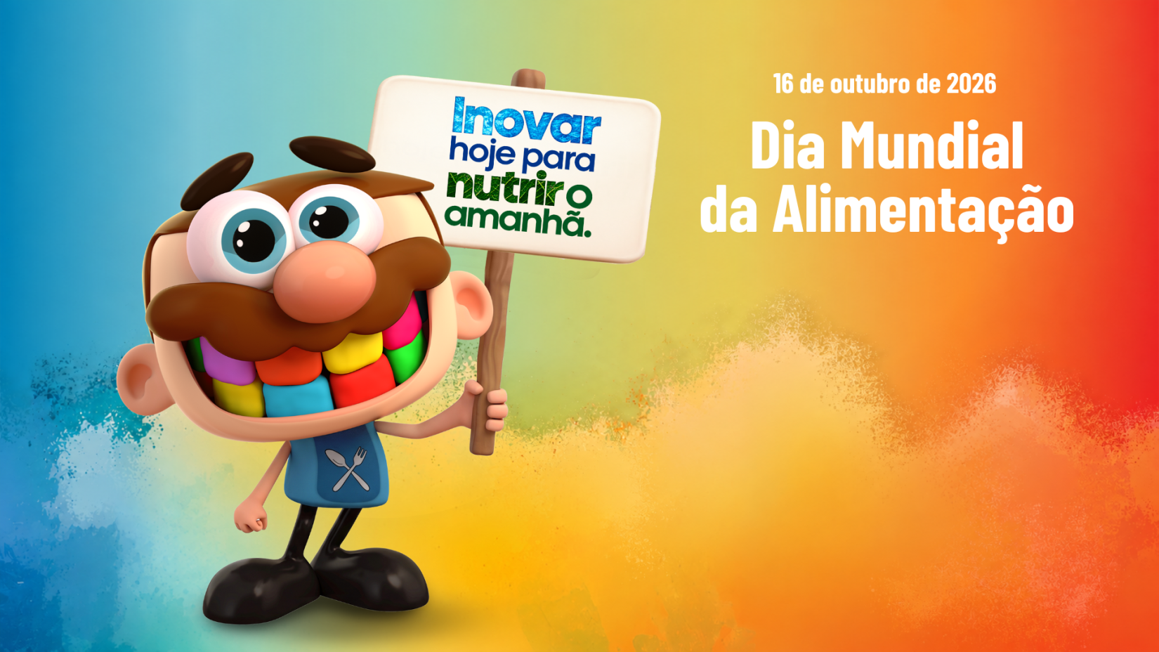 José Totoy, o Comilão, é o novo porta-voz do Dia Mundial da Alimentação 2026
