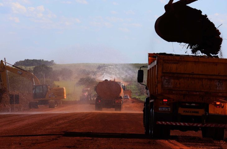 Pavimentação da MS-355 avança e promete transformar região de Terenos e Dois Irmãos do Buriti