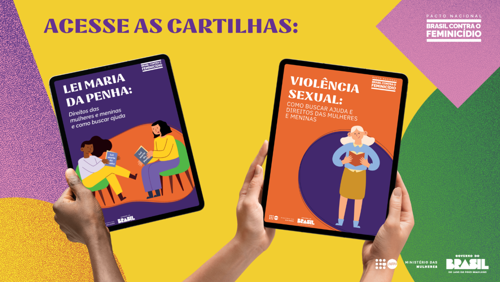 Ministério das Mulheres lança cartilhas para combater violência contra mulheres