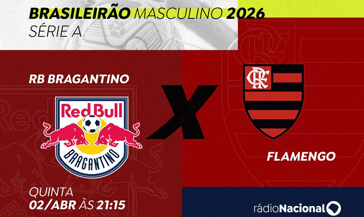 Rádio Nacional transmite RB Bragantino x Flamengo pelo Brasileirão
