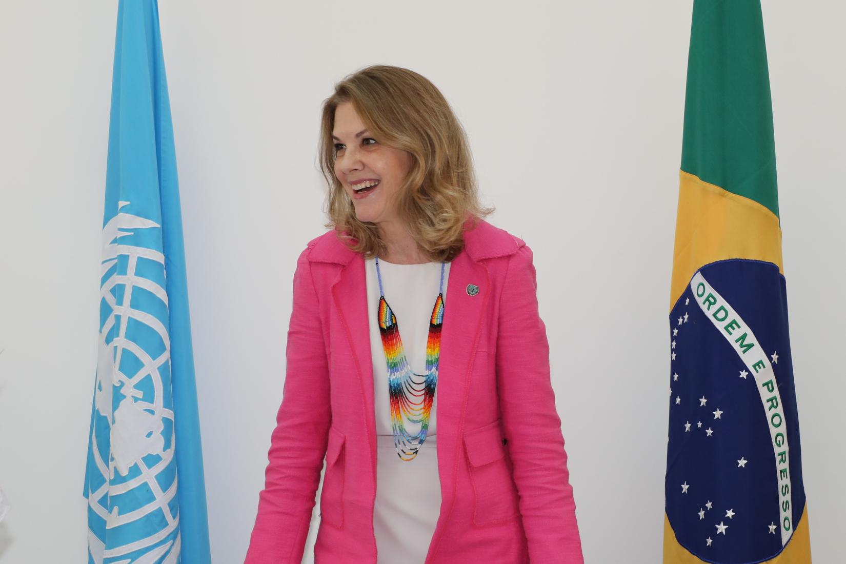 Silvia Rucks encerra missão como Coordenadora da ONU no Brasil e passa o cargo