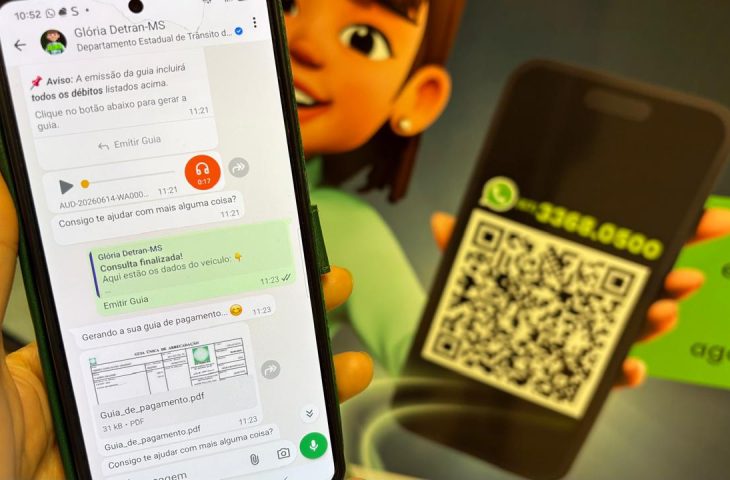 Detran-MS Lança Glória 2.0 com Emissão de Guias pelo WhatsApp