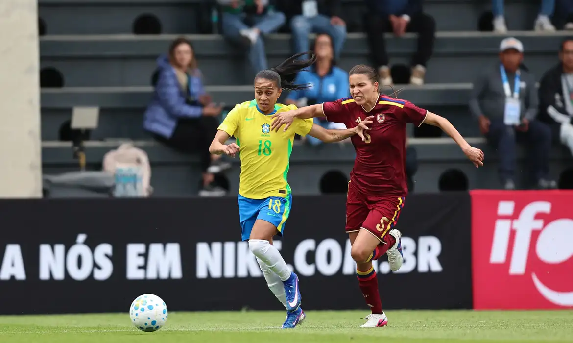 Brasil perde para Venezuela por 2 a 1 em amistoso feminino