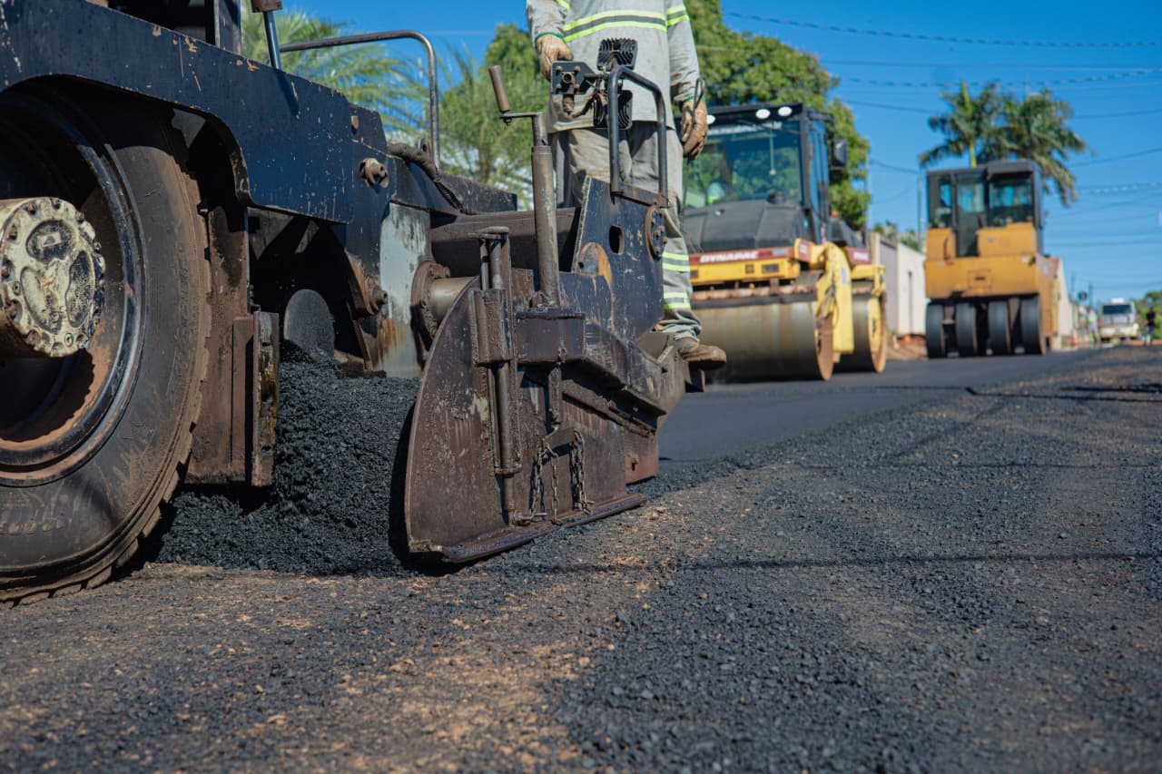 Vira CG Infraestrutura: Obras de Asfalto Avançam em Campo Grande