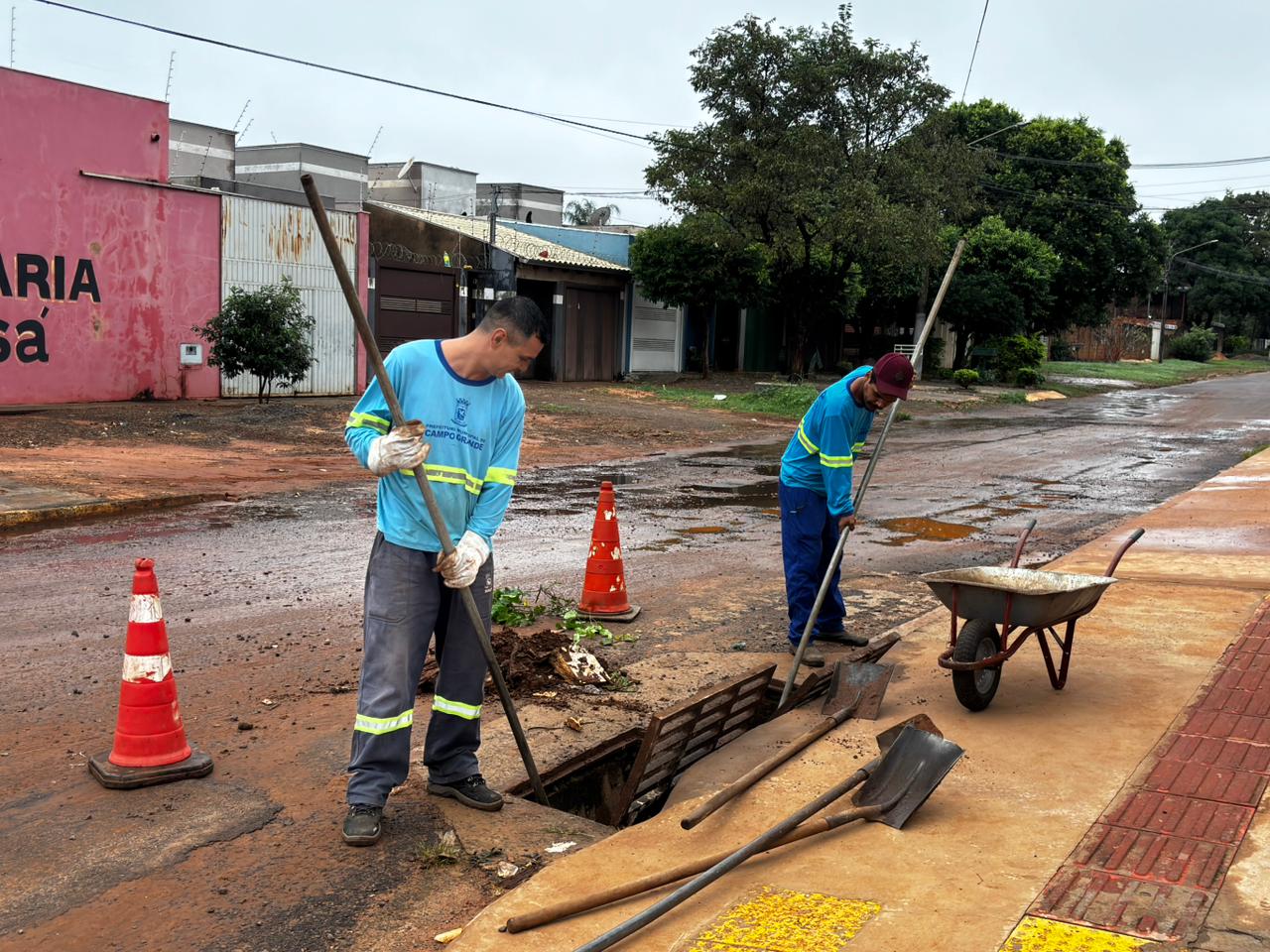 Campo Grande intensifica serviços após chuvas intensas do fim de semana
