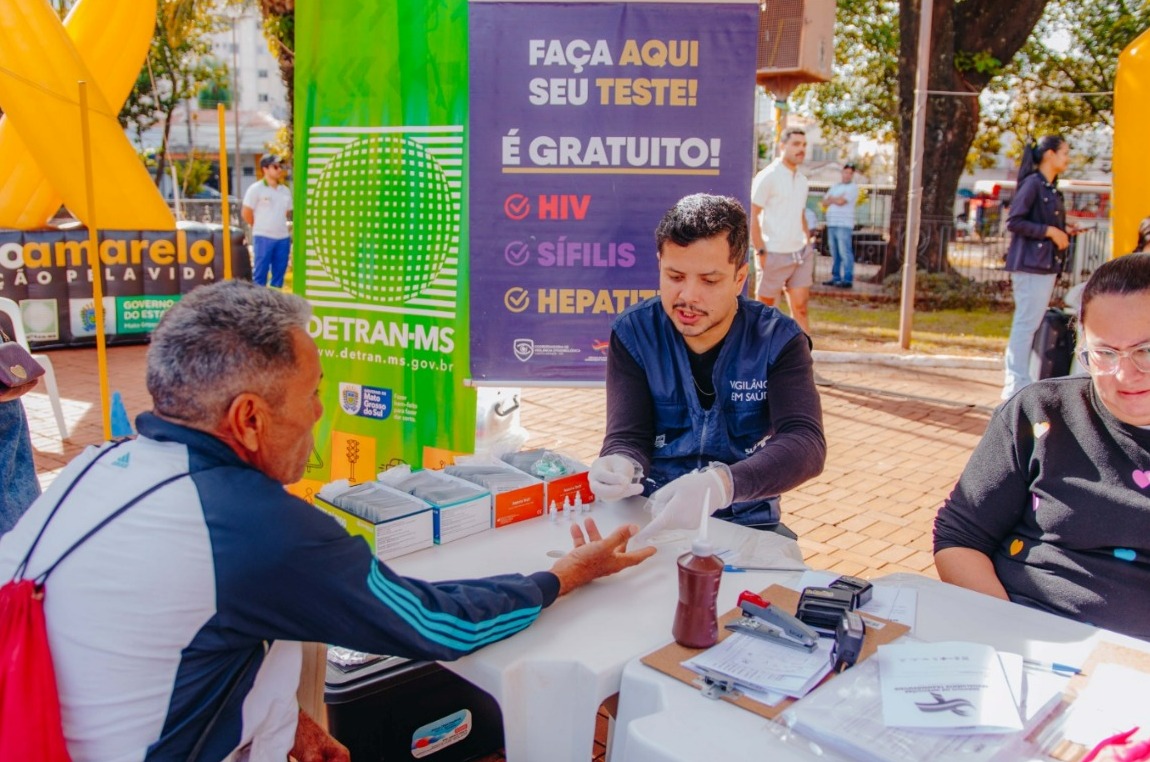 Saúde na Pista: Ação oferece cuidados a motoentregadores em Campo Grande