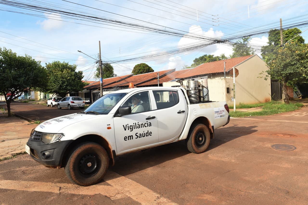 Fumacê atua em Campo Grande para combater o Aedes aegypti