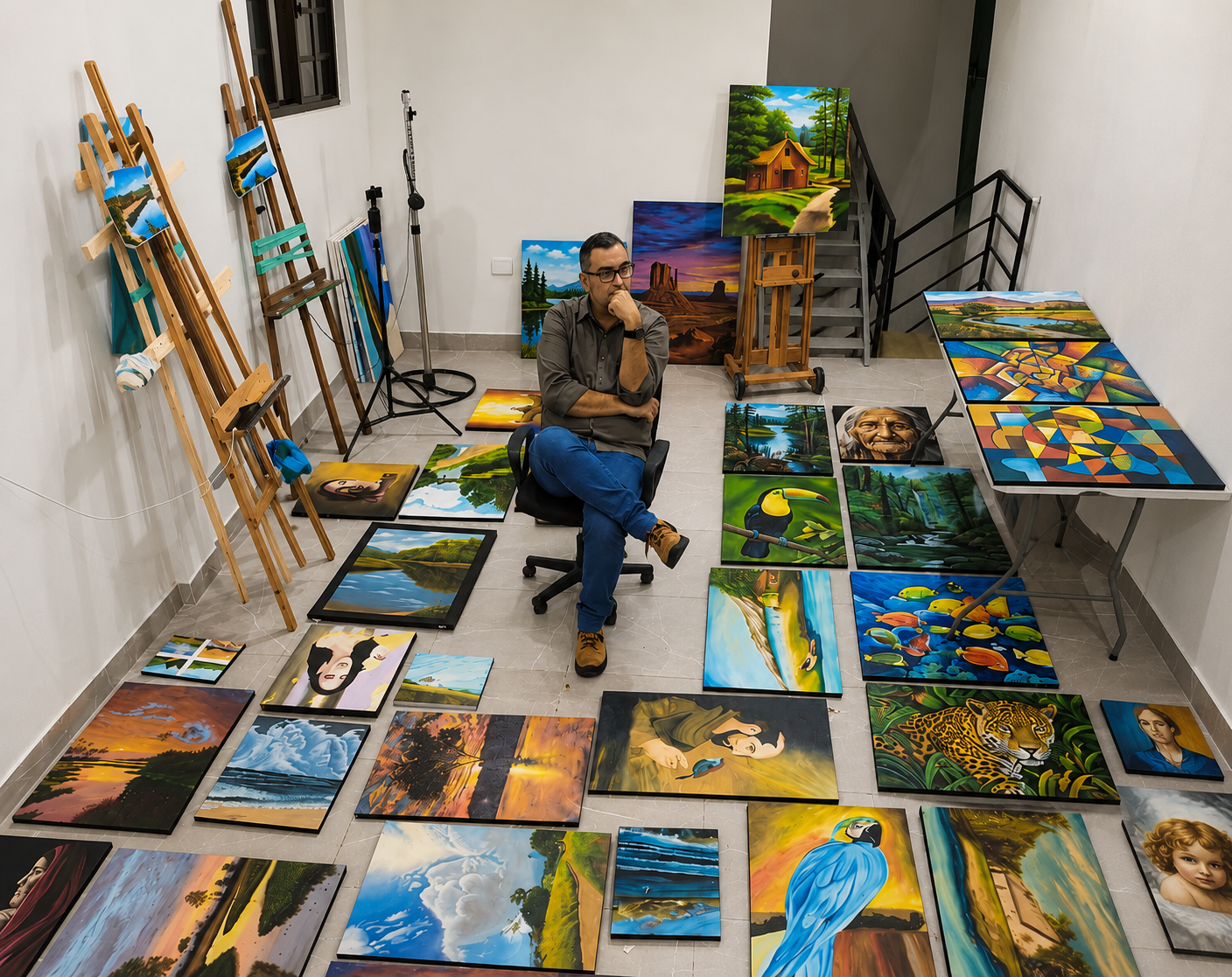 Exposição 'Momentos' de Edino Lima Junior chega à Casa da Cultura de Campo Grande