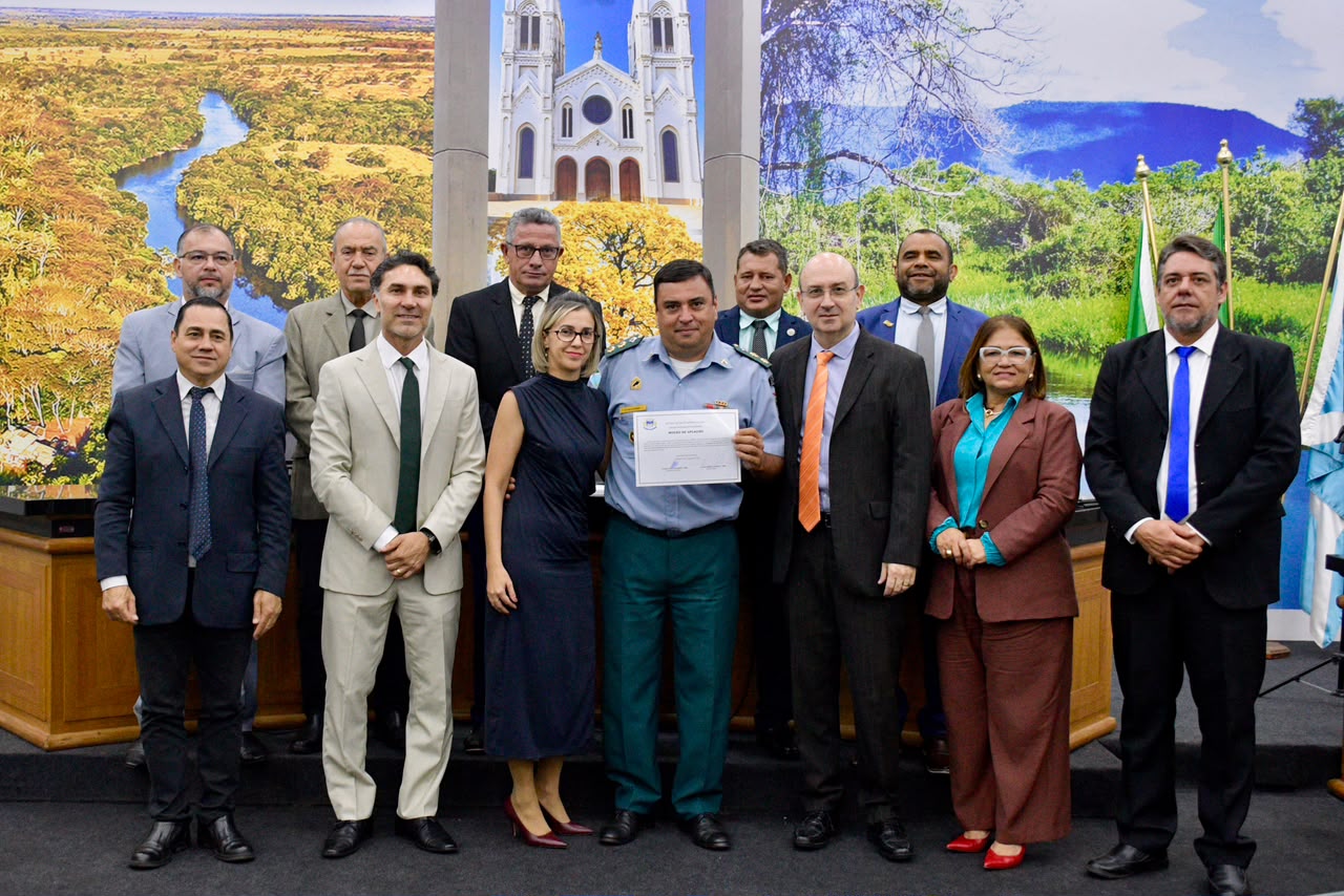 Tenente-Coronel Carlos Magno é homenageado em Aquidauana com Moção de Aplauso