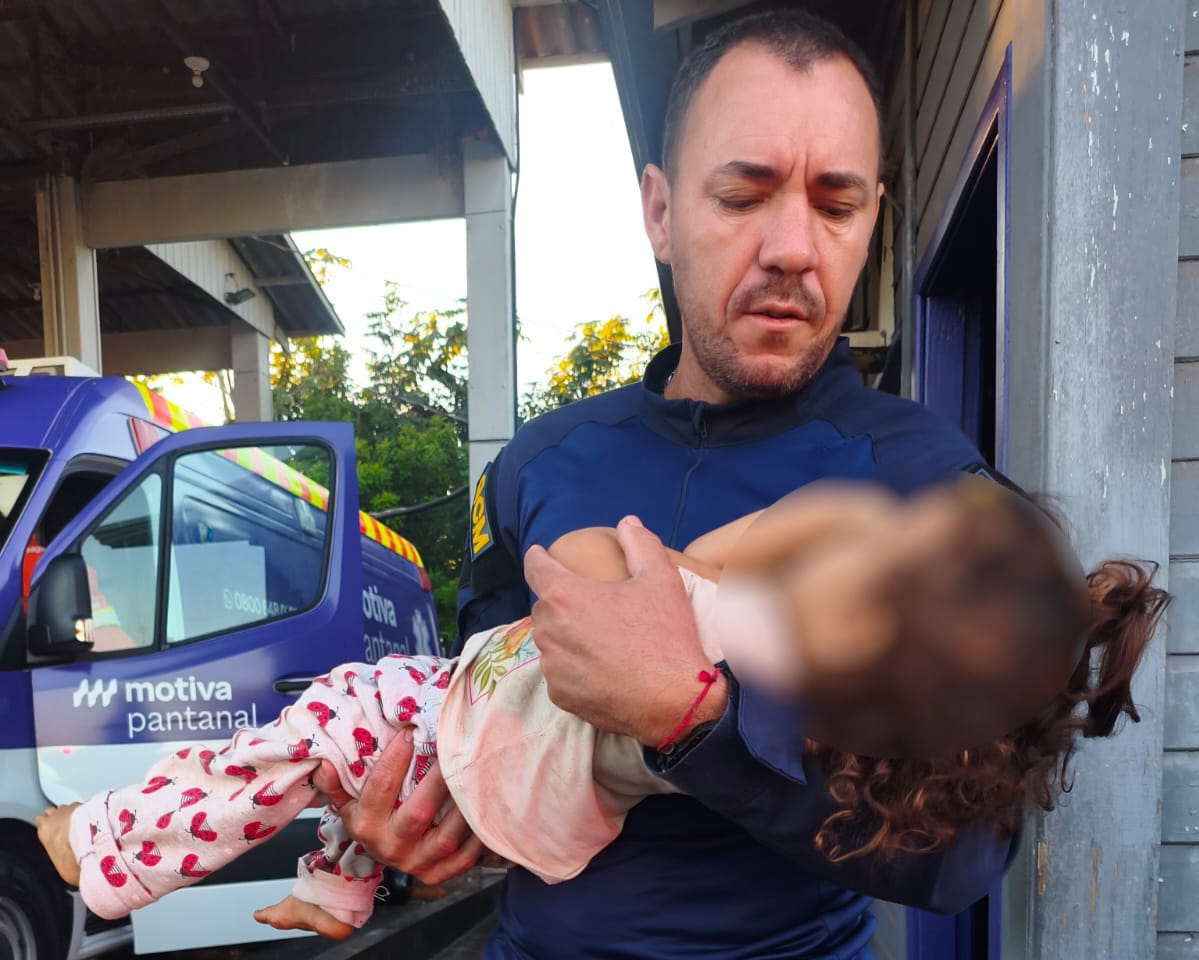 GCM age rápido e salva criança durante emergência em Anhanduí