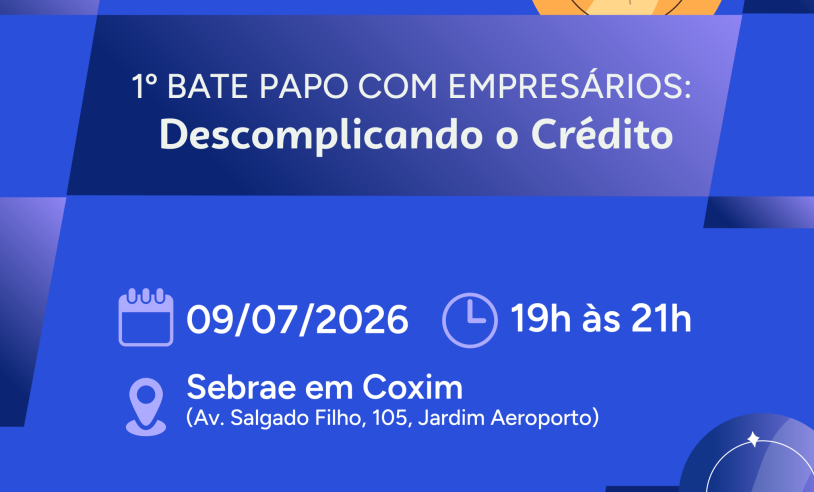 Sebrae/MS Realiza Bate-Papo sobre Acesso ao Crédito em Coxim