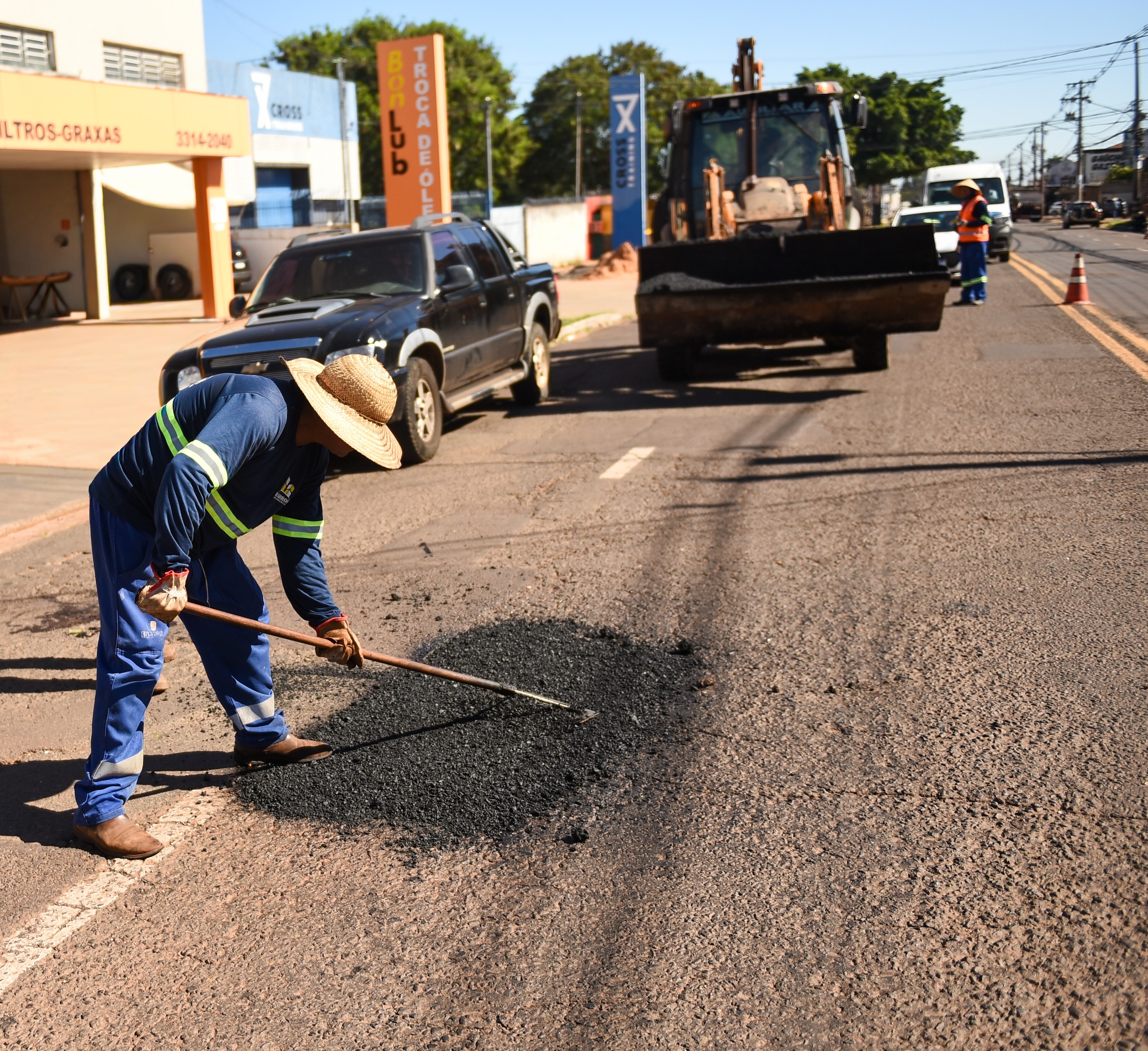 Campo Grande recupera mais de 20 mil buracos em julho com tapa-buracos