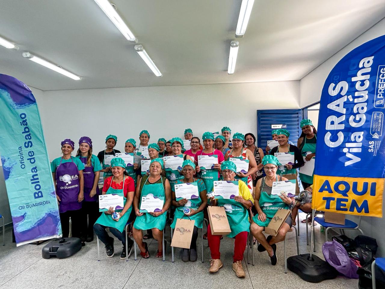 Cras oferece oficinas gratuitas de sabão para gerar renda e promover sustentabilidade