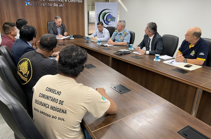 Sejusp discute melhorias em segurança pública com líderes indígenas de Dourados