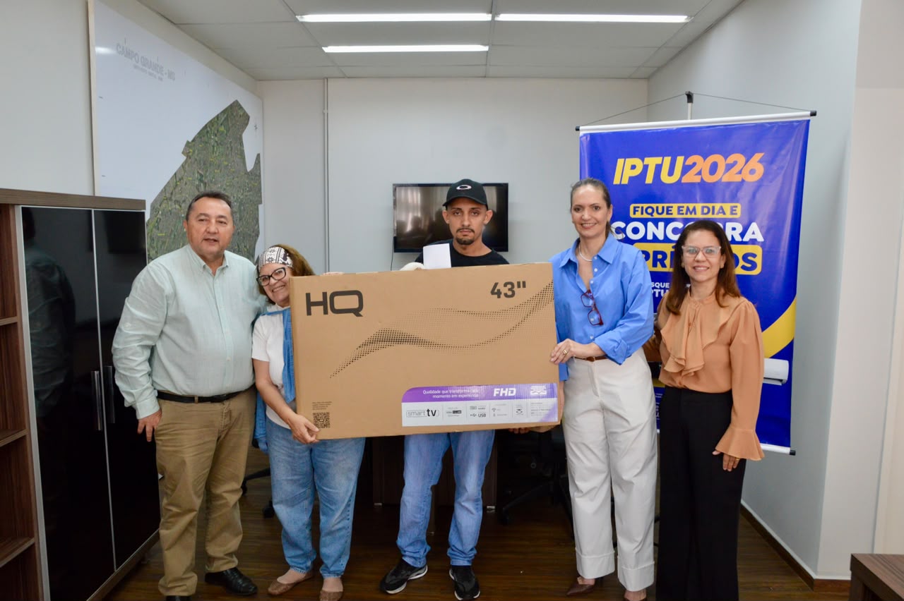 IPTU Premiado 2026: Primeira Etapa Sorteia Seis Contribuintes em Campo Grande