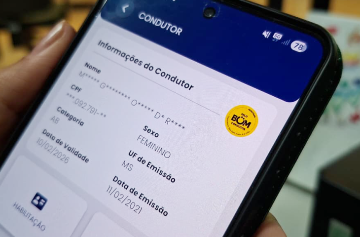 Detran-MS orienta sobre renovação automática da CNH e emissão impressa
